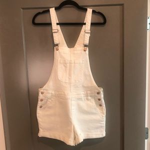 White short overalls